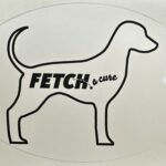 FETCH Dog Oval Sticker